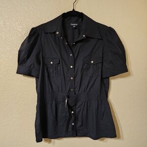 Bebe belted y2k blouse